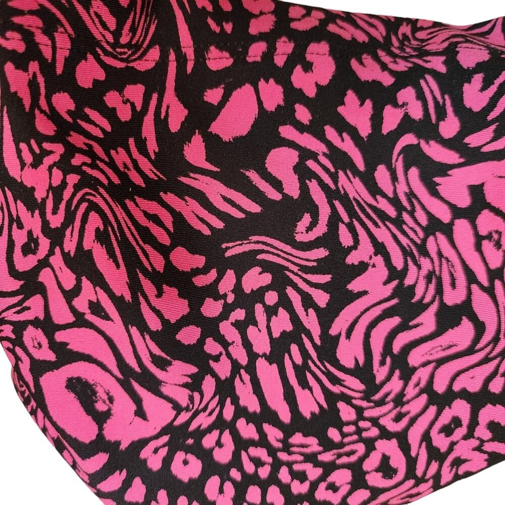Carbon38 Electric Pink Leopard Printed Sports Bra Soze Small - Picture 9 of 9